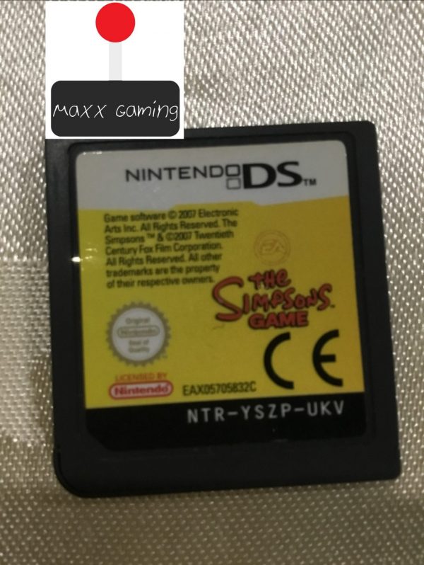 The Simpsons Game Nintendo Ds Cartridge Maxx Gaming