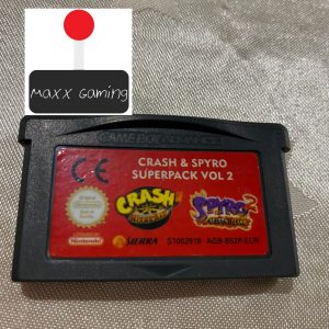 Crash Nitro Kart Spyro 2 Season Flame Combo Pack Nintendo Gameboy Advance Maxx Gaming
