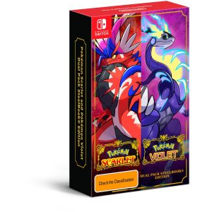 Pokemon Scarlet and Violet Dual Pack Steelbook Edition Nintendo Switch Pre Order